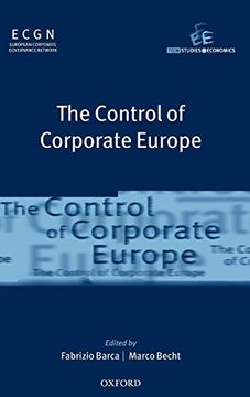 portada The Control of Corporate Europe (Feem Studies in Economics) (en Inglés)