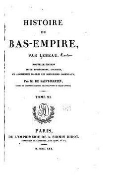 portada Histoire du Bas-Empire - Tome XI (in English)