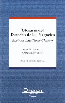 portada Glosario del Derecho de los Negocios (Esp-Ing / Ing-Esp)