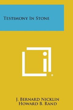 portada Testimony in Stone