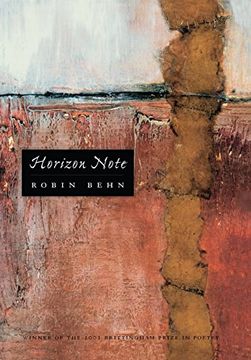portada Horizon Note (The Brittingham Prize in Poetry, Ronald Wallace, General Editor) (en Inglés)