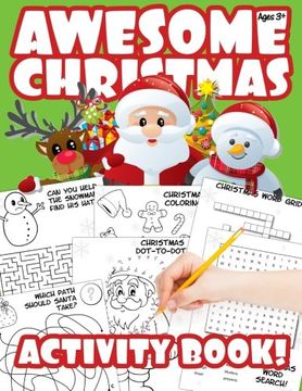 portada Awesome Christmas Activity Book!: A Stocking Stuffer