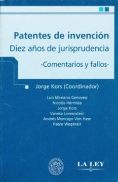 portada Patentes de Invencion. Diez Años