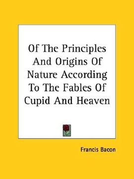 portada of the principles and origins of nature according to the fables of cupid and heaven
