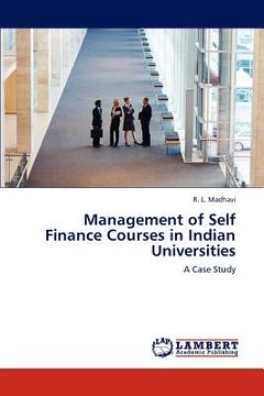portada management of self finance courses in indian universities (en Inglés)