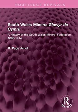 portada South Wales Miners: Glowyr de Cymru: A History of the South Wales Miners' Federation, 1898-1914 (Routledge Revivals) (en Inglés)