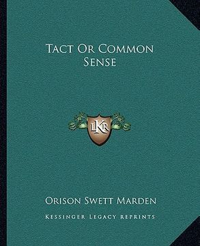 portada tact or common sense (en Inglés)