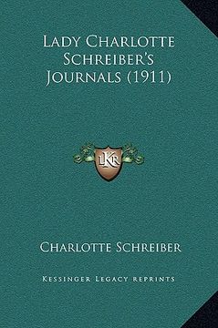portada lady charlotte schreiber's journals (1911) (in English)