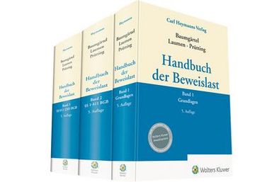 portada Handbuch der Beweislast. Band 01 - 03. 3 Bände (en Alemán)