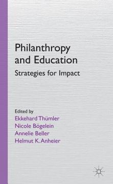 portada Philanthropy and Education: Strategies for Impact (en Inglés)