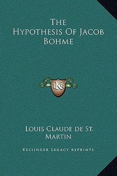 portada the hypothesis of jacob bohme (en Inglés)