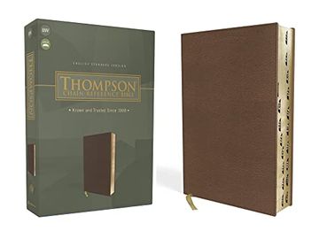 portada Esv, Thompson Chain-Reference Bible, Leathersoft, Brown, red Letter, Thumb Indexed (in English)