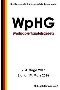 portada Wertpapierhandelsgesetz - WpHG, 2. Auflage 2016 (en Alemán)