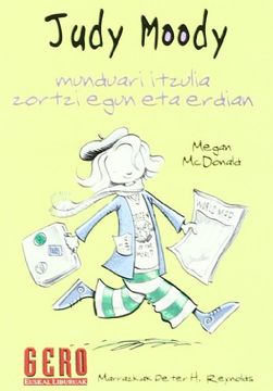 portada judy moody munduari itzulia zortzi egun eta erdian (en Euskera)