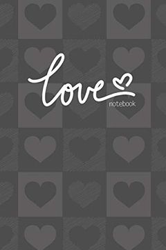 portada Love Not, Blank Write-In Journal, Dotted Lines, Wide Ruled, Medium (A5) 6 x 9 in (Gray) (en Inglés)