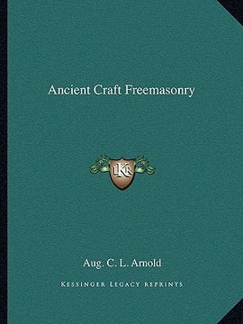portada ancient craft freemasonry (en Inglés)