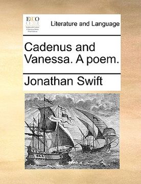 portada cadenus and vanessa. a poem. (in English)