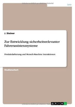 portada Zur Entwicklung sicherheitsrelevanter Fahrerassistenzsysteme (German Edition)