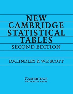 portada New Cambridge Statistical Tables (in English)