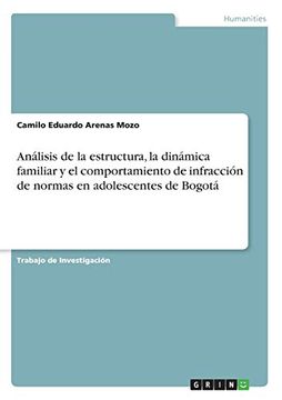 portada Análisis de la Estructura, la Dinámica Familiar y el Comportamiento de Infracción de Normas en Adolescentes de Bogotá