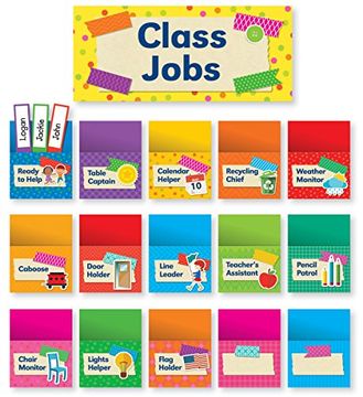 portada Tape it Up! Class Jobs Bulletin Board (en Inglés)