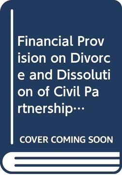 portada Financial Provision on Divorce and Dissolution of Civil Partnerships (Scottish Law) (en Inglés)