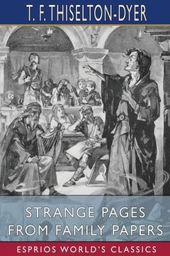 portada Strange Pages From Family Papers (Esprios Classics) 