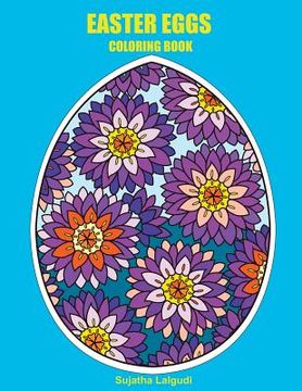 portada Easter Eggs Coloring Book: Easter Basket Stuffers, Easter Gifts, Large Print