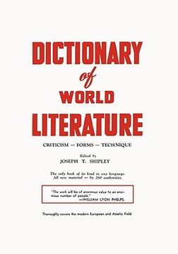 portada dictionary of world literature (en Inglés)