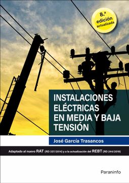 portada Instalaciones Eléctricas en Media y Baja Tensión 8. ª Edición 2020 (in Spanish)