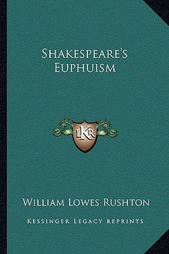 portada shakespeare's euphuism (en Inglés)