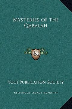 portada mysteries of the qabalah (en Inglés)