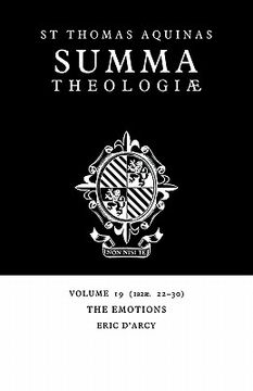 portada Summa Theologiae V19: 1A2Ae. 22-30: Emotions v. 19 (en Inglés)
