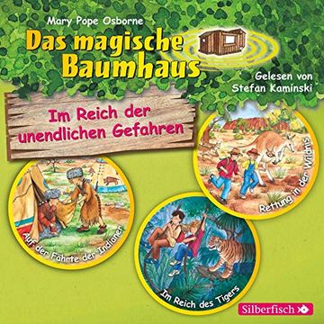 portada Im Reich der Unendlichen Gefahren: Auf der Fährte der Indianer / im Reich des Tigers / Rettung in der Wildnis: 3 cds (Das Magische Baumhaus)