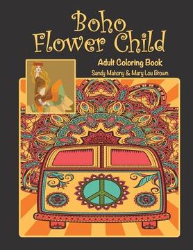 portada Boho Flower Child Adult Coloring Book