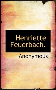 portada Henriette Feuerbach.