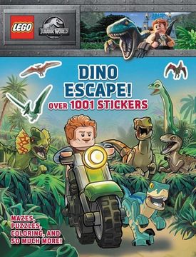 portada Lego Jurassic World: Dino Escape! Over 1001 Stickers (en Inglés)