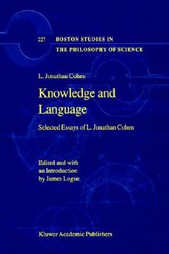 portada knowledge and language: selected essays of l. jonathan cohen (en Inglés)