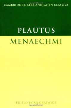 portada Plautus: Menaechmi Paperback (Cambridge Greek and Latin Classics) 