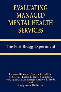 portada Evaluating Managed Mental Health Services 