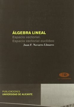 portada Álgebra lineal: Espacio vectorial. Espacio vectorial euclídeo