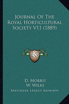 portada journal of the royal horticultural society v11 (1889) (in English)