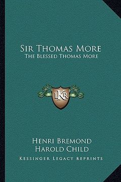 portada sir thomas more: the blessed thomas more (en Inglés)