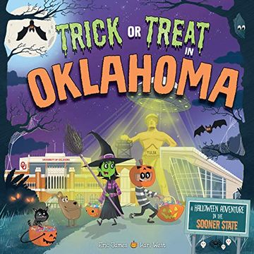 portada Trick or Treat in Oklahoma: A Halloween Adventure in the Sooner State (en Inglés)