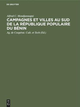 portada Campagnes et Villes au sud de la République Populaire du Bénin (in French)