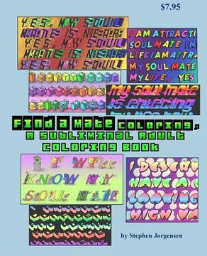 portada Find a Mate Coloring, A Subliminal Adult Coloring Book (in English)