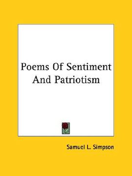 portada poems of sentiment and patriotism (en Inglés)