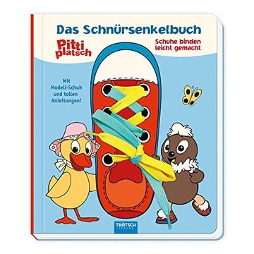 portada Trötsch Unser Sandmännchen das Schnürsenkelbuch Pittiplatsch Schuhe Binden Leicht Gemacht: Übungsbuch Lernbuch Schuhbuch (en Alemán)