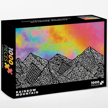 portada Rainbow Mountain: A Zenspire 1000-Piece Puzzle for Adults (in English)