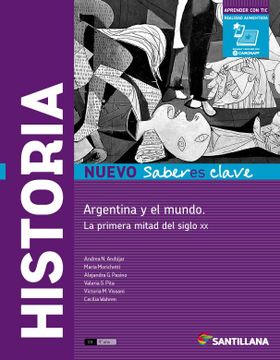 portada Historia Argentina y el Mundo la Primera Mitad del Siglo xx Santillana Nuevo Saberes Clave (2017)